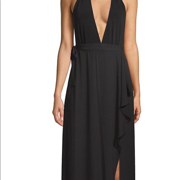 New with tags BCBG deep v neck gown. High slit, built in panty. Never been worn - Picture 1 of 6